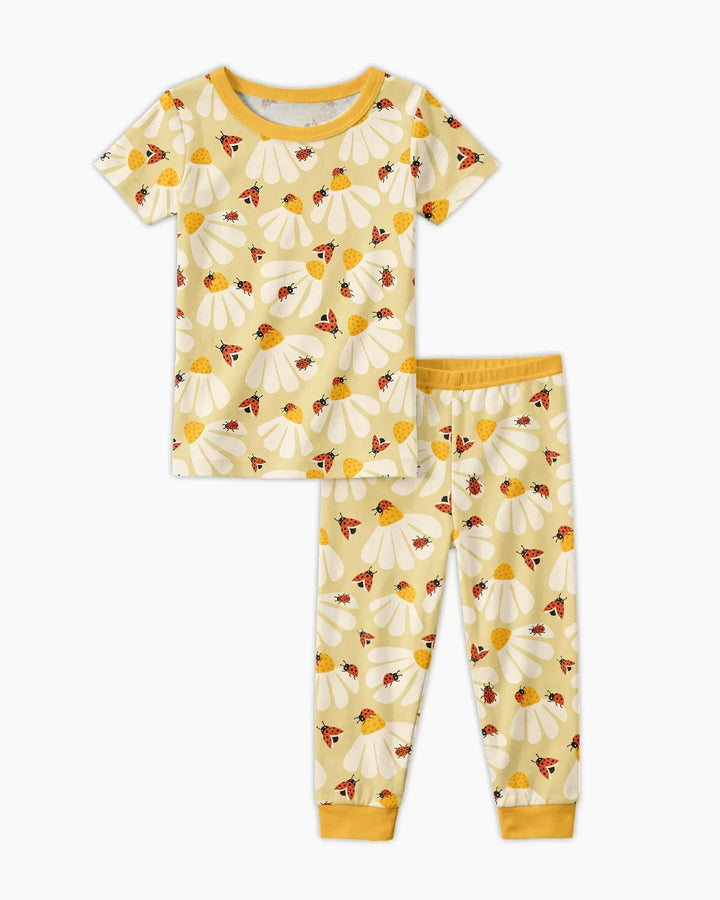 Lucky Little Bug Bamboo Two Piece Short Sleeve Pajama Set