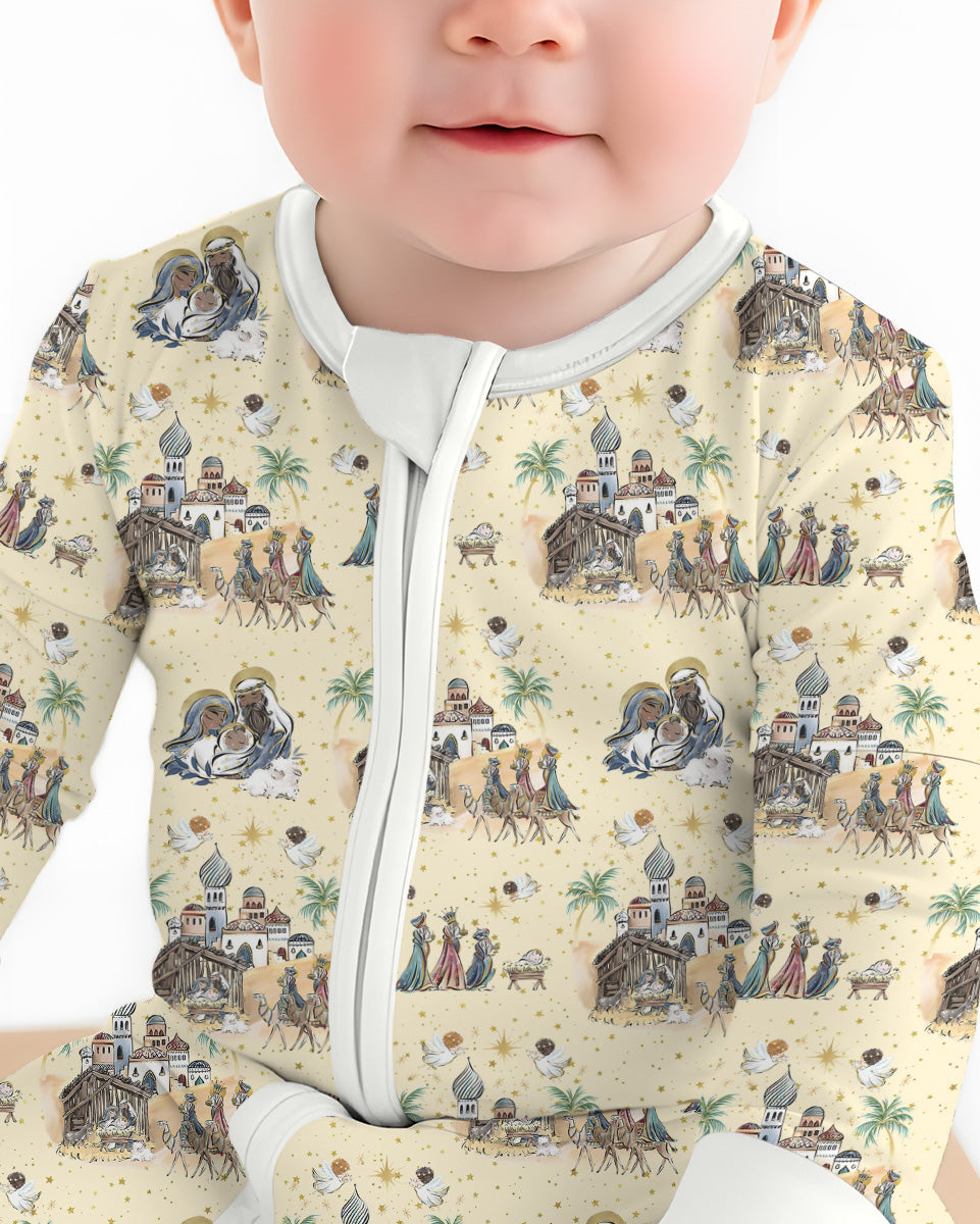 Nativity Christmas Family Matching Family Bamboo Convertible Zippy