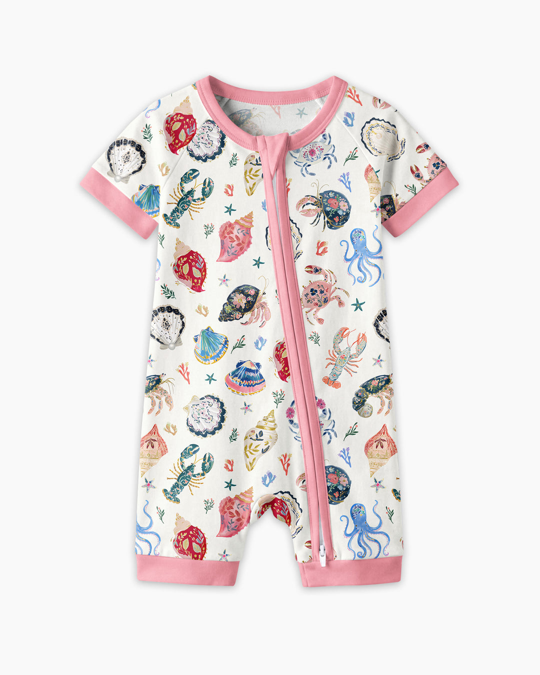 Preppy Coastal Bamboo Shorty Zippy