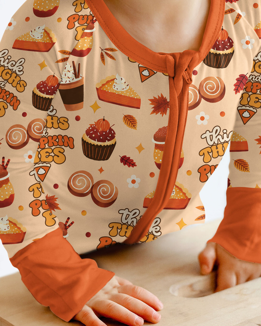 Thick Thighs and Pumpkin Pies Bamboo Convertible Zippy