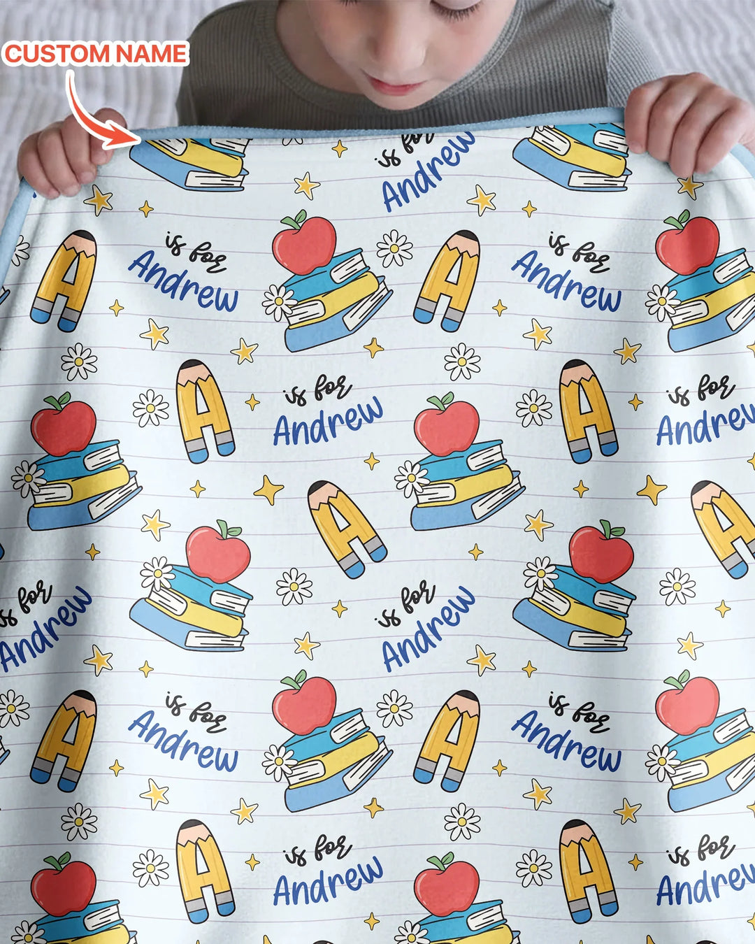 First Day of School Bamboo Blanket