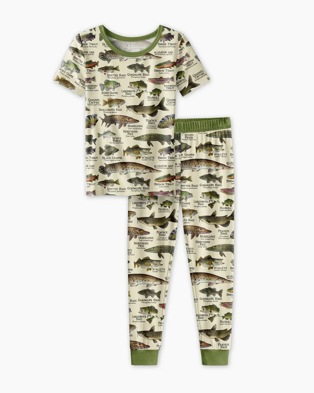 Fish Of America Bamboo Two Piece Short Sleeve Pajama Set