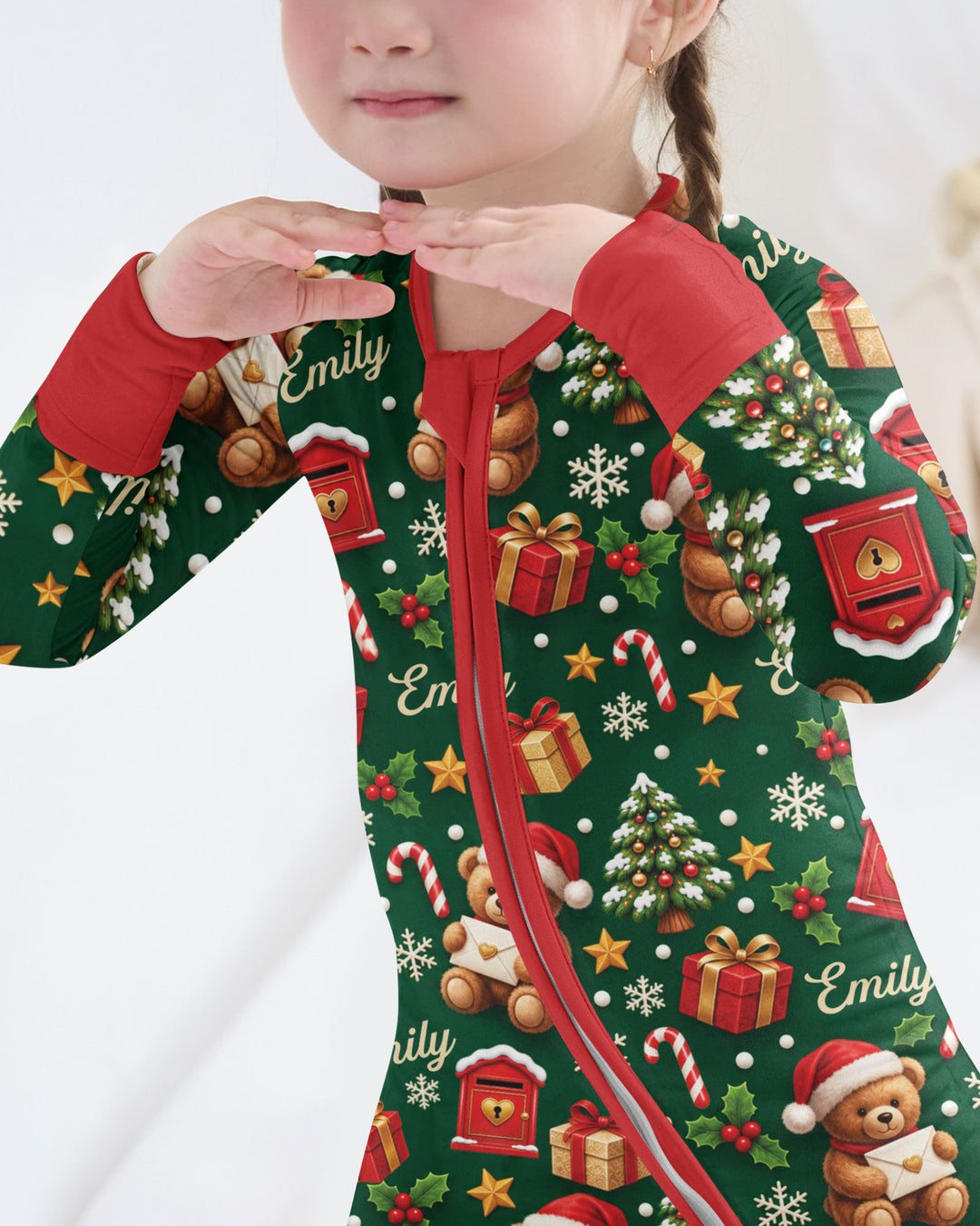 Cute Bear Christmas Bamboo Convertible Zippy