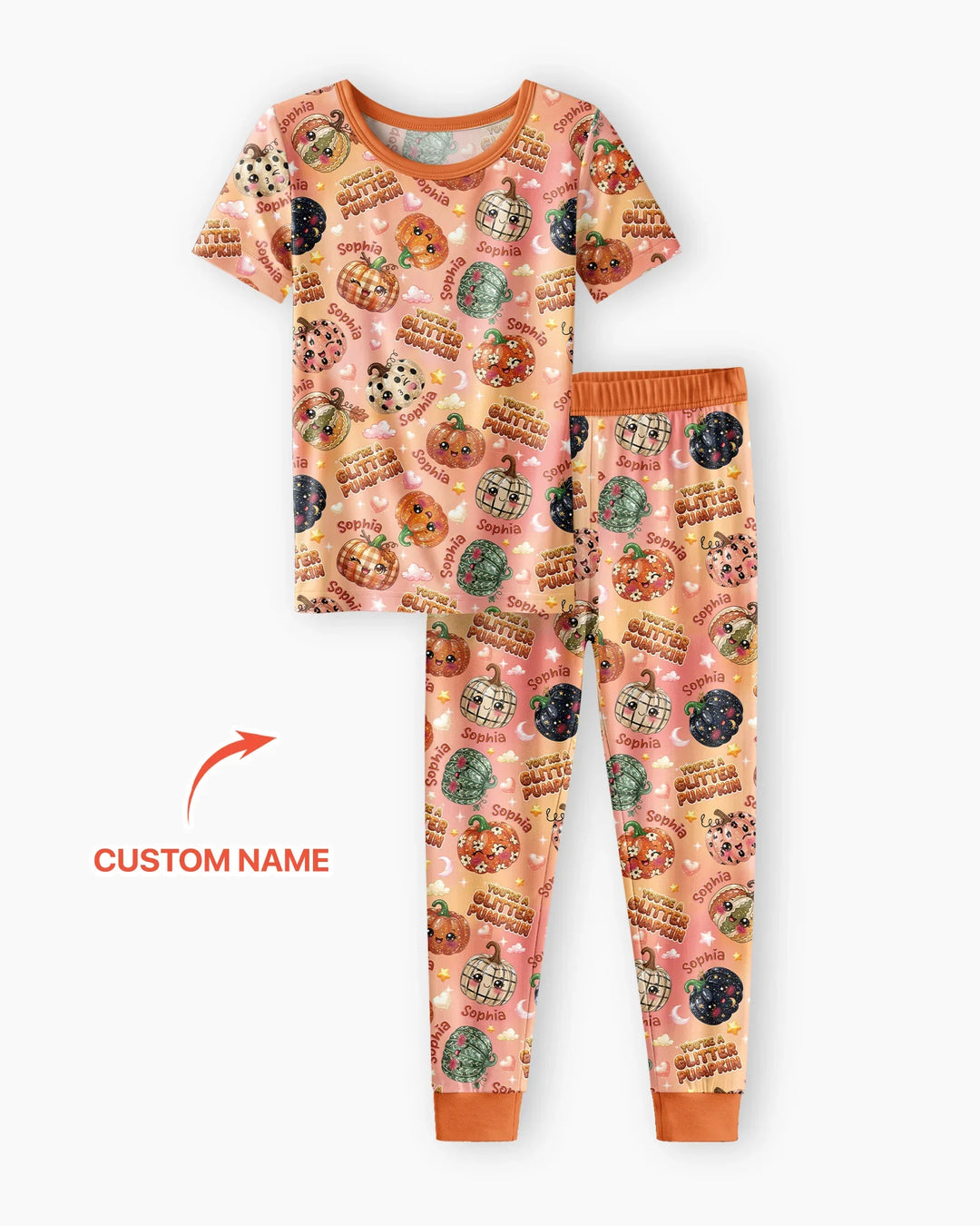CUSTOM Template Bamboo Two Piece Short Sleeve Pyjamas Set