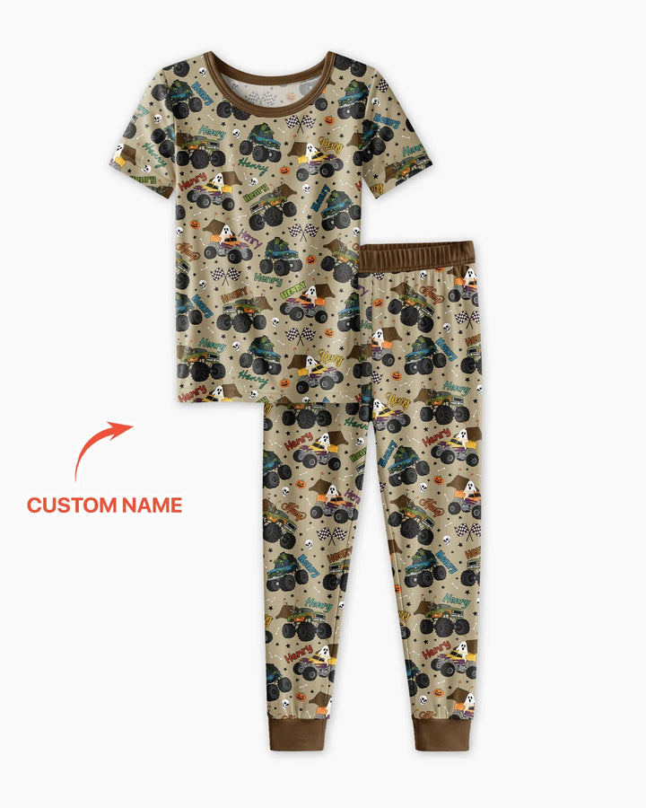CUSTOM Template Bamboo Two Piece Short Sleeve Pyjamas Set