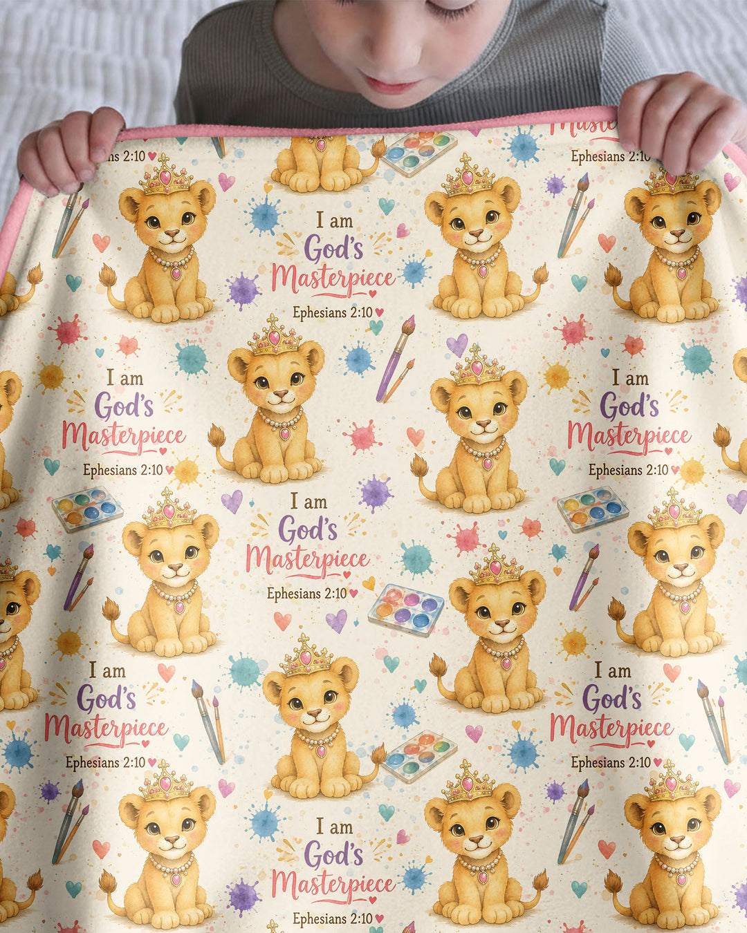 I Am God's Masterpiece Bamboo Blanket