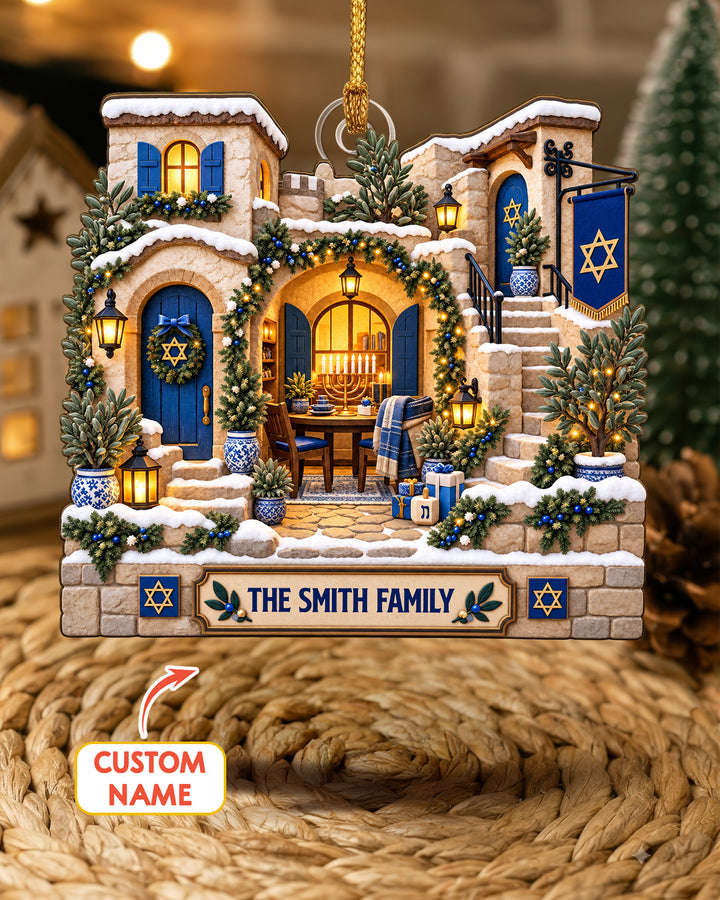Happy Hanukkah - Personalized Acrylic Ornament