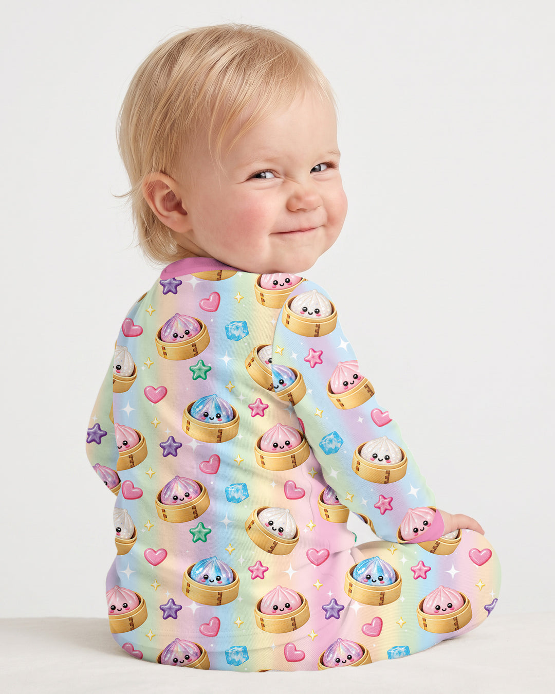 Just A Girl Who Loves Squishy Custom Name Bamboo Two Piece Long Sleeve Pajama Set