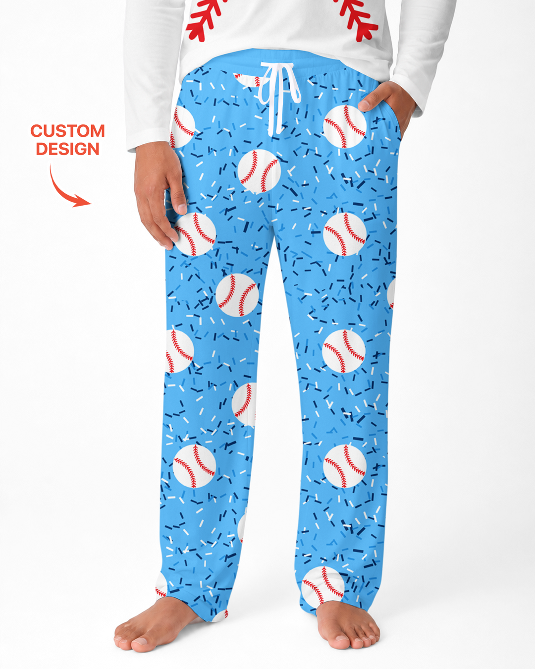 Icecream Drip Scale Bamboo Men's Pajama Set