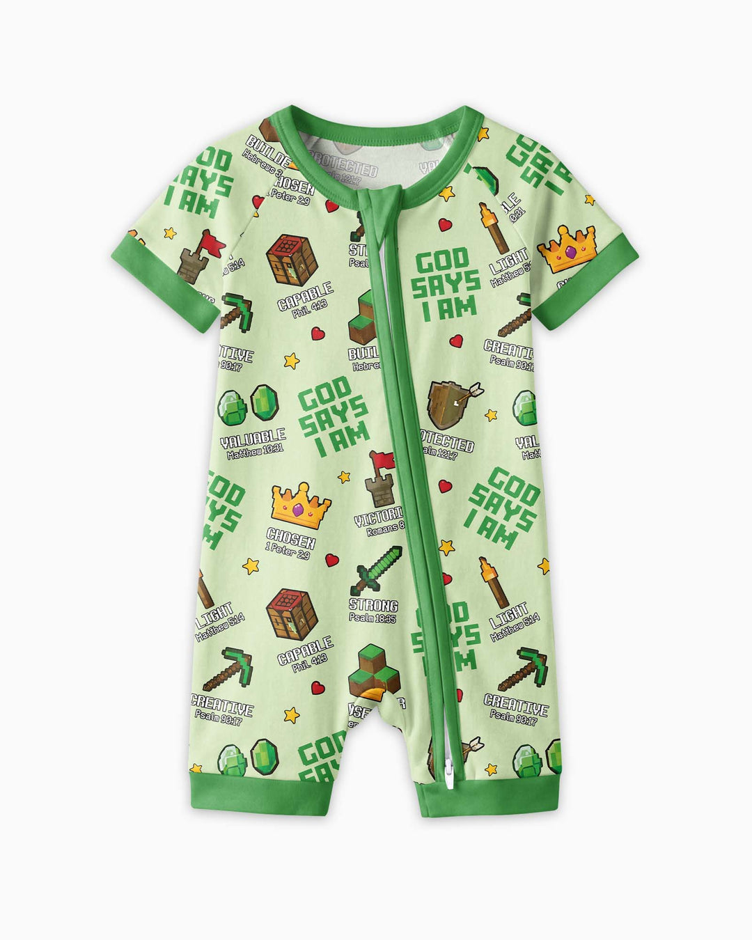 Christian Gamer Bamboo Shorty Zippy