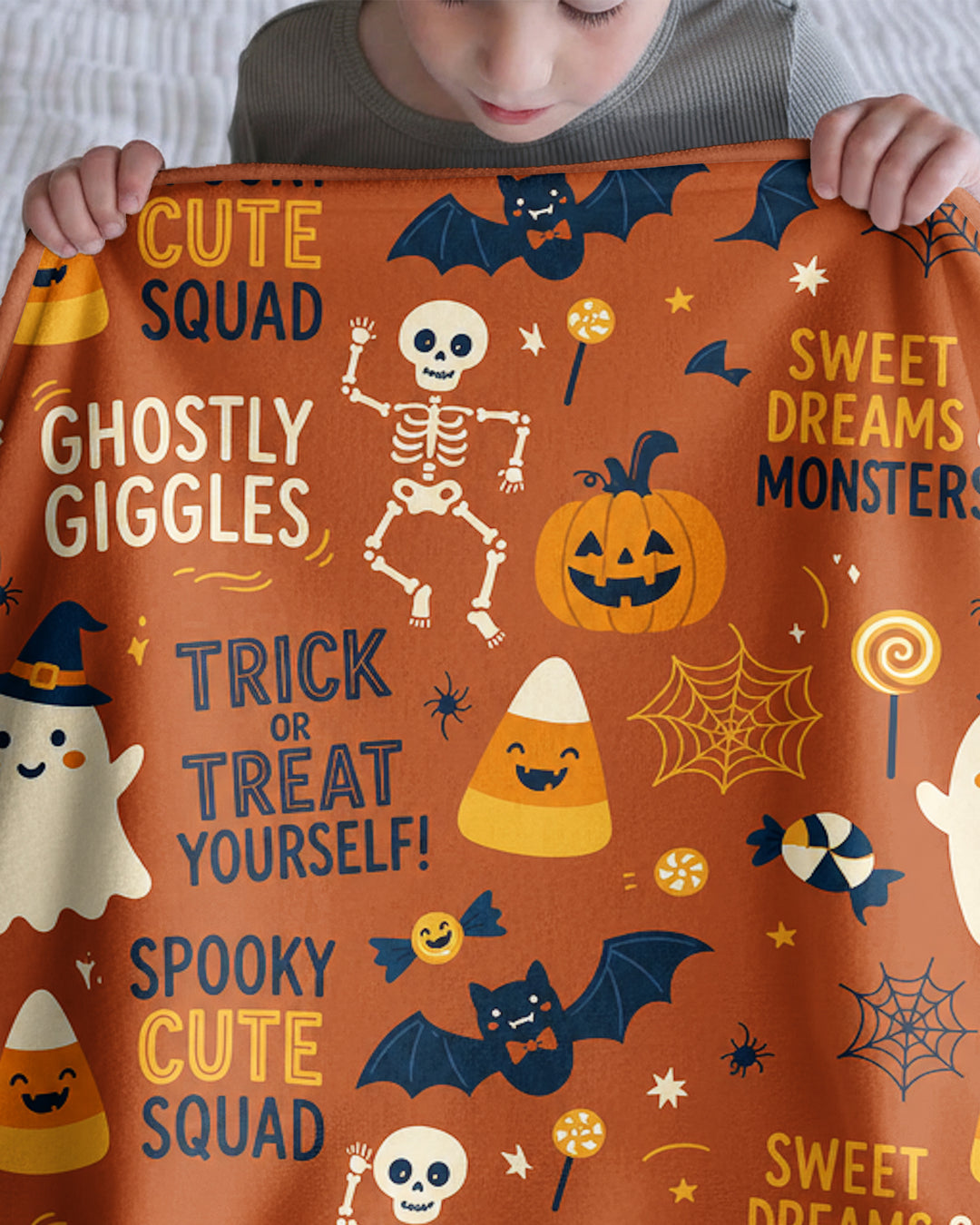 Ghostly Giggle Squad Bamboo Blanket