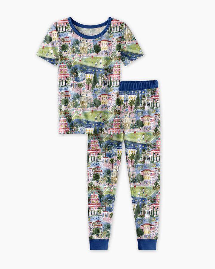 Soccer Tour 2026 Bamboo Two Piece Short Sleeve Pajama Set