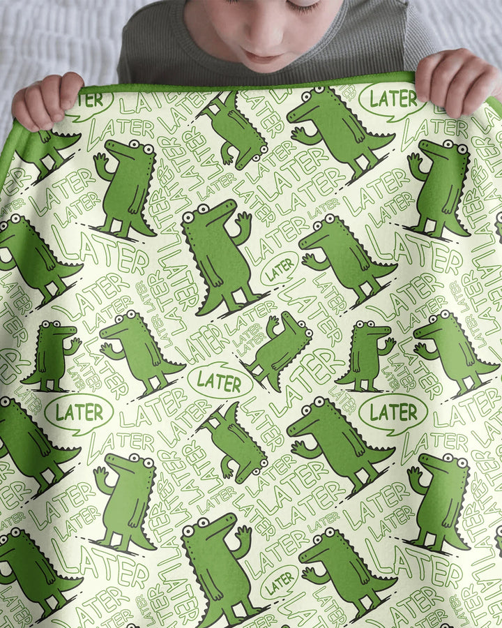 See you later, alligator! Bamboo Blanket