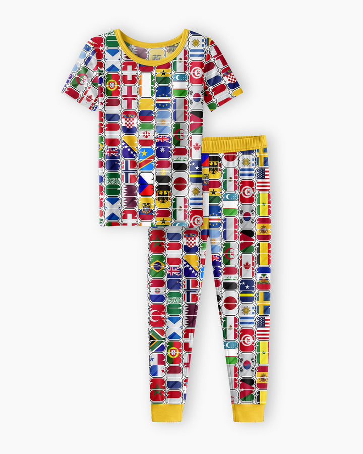 We Are 26 Family Matching Bamboo Two Piece Short Sleeve Pajama Set