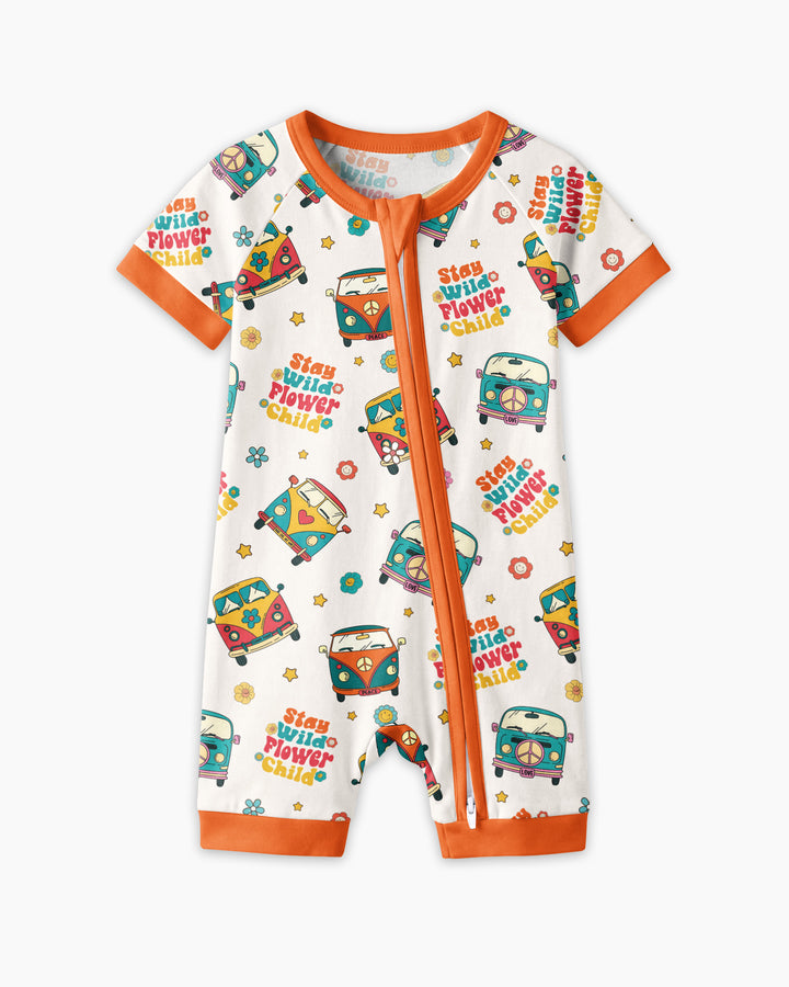 Stay Wild Flower Child Bamboo Shorty Zippy