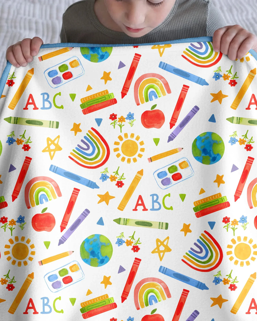 School Scribbles Bamboo Blanket