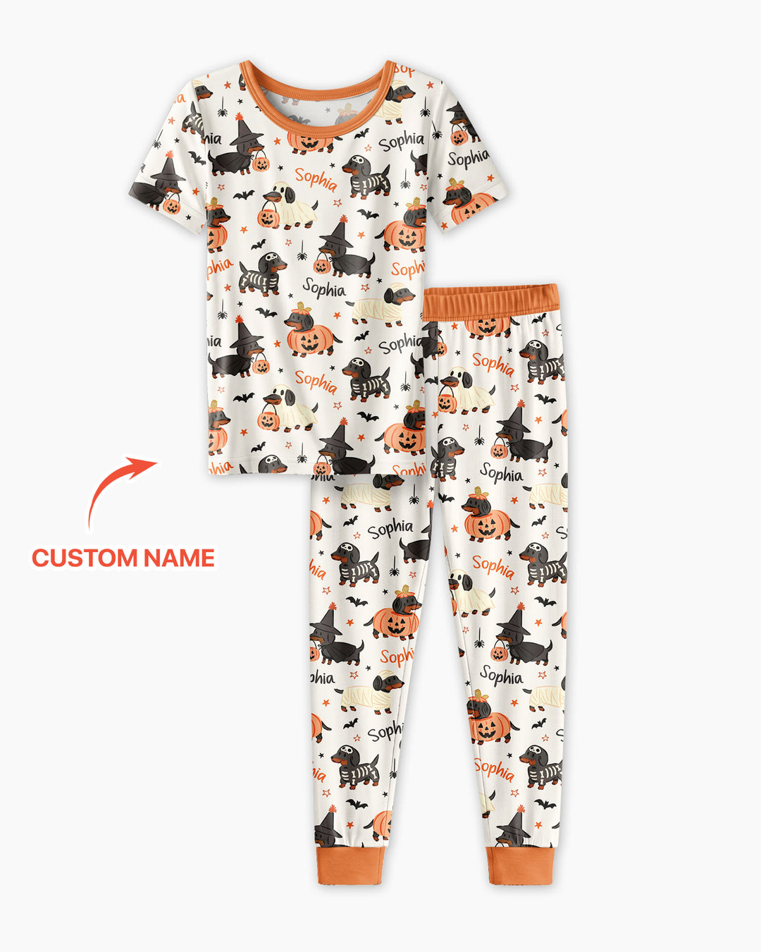 CUSTOM Template Bamboo Two Piece Short Sleeve Pyjamas Set