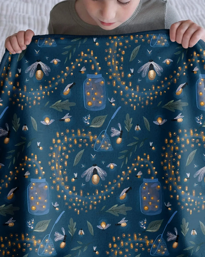 Catching Fireflies Bamboo Blanket