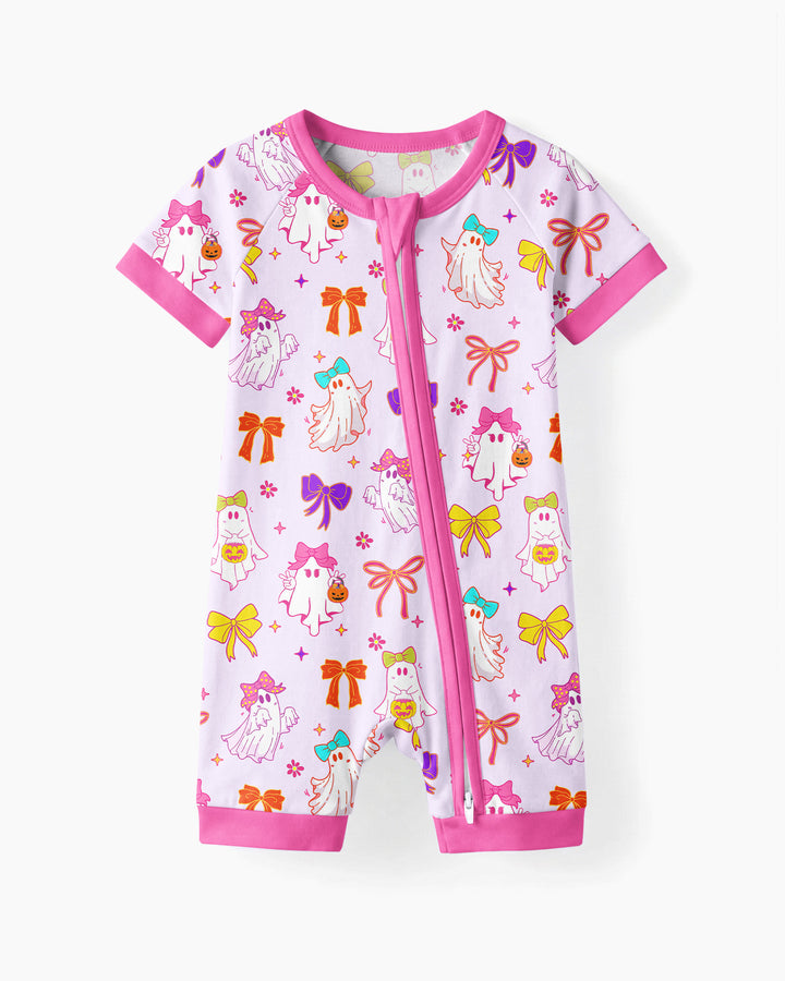 Coquette Ghost & Bow Bamboo Shorty Zippy