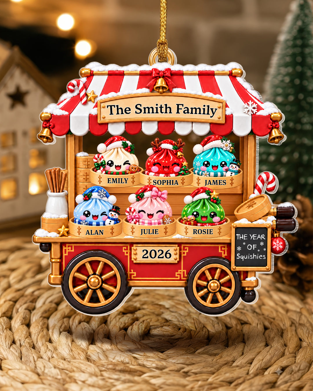 The Year Of Squishy Family Acrylic Ornament