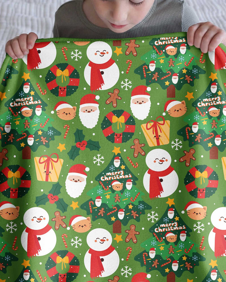 Snowmen Funny Bamboo Blanket