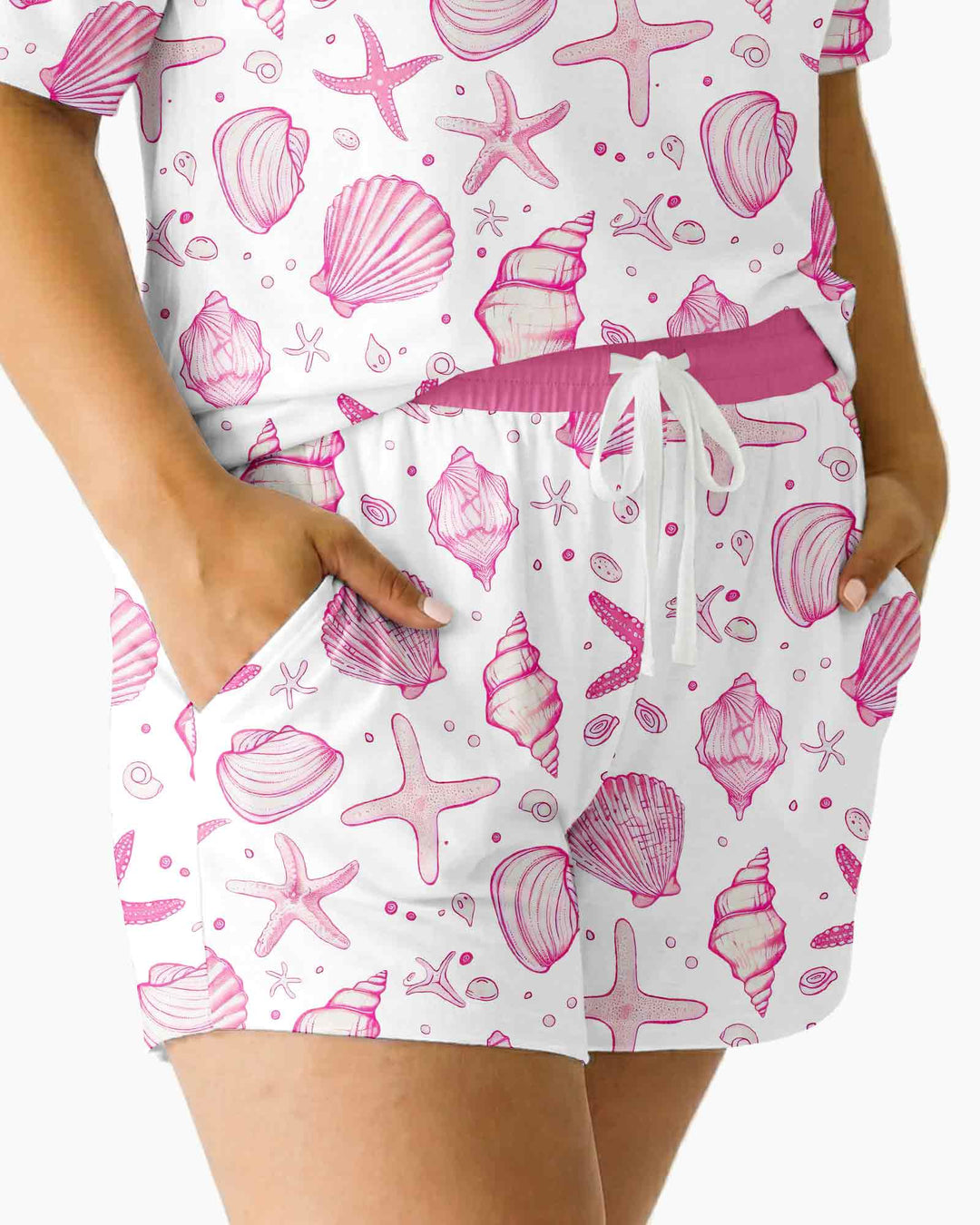 Coastal Charm Family Matching Bamboo Women Short Sleeve Short Pajama Set