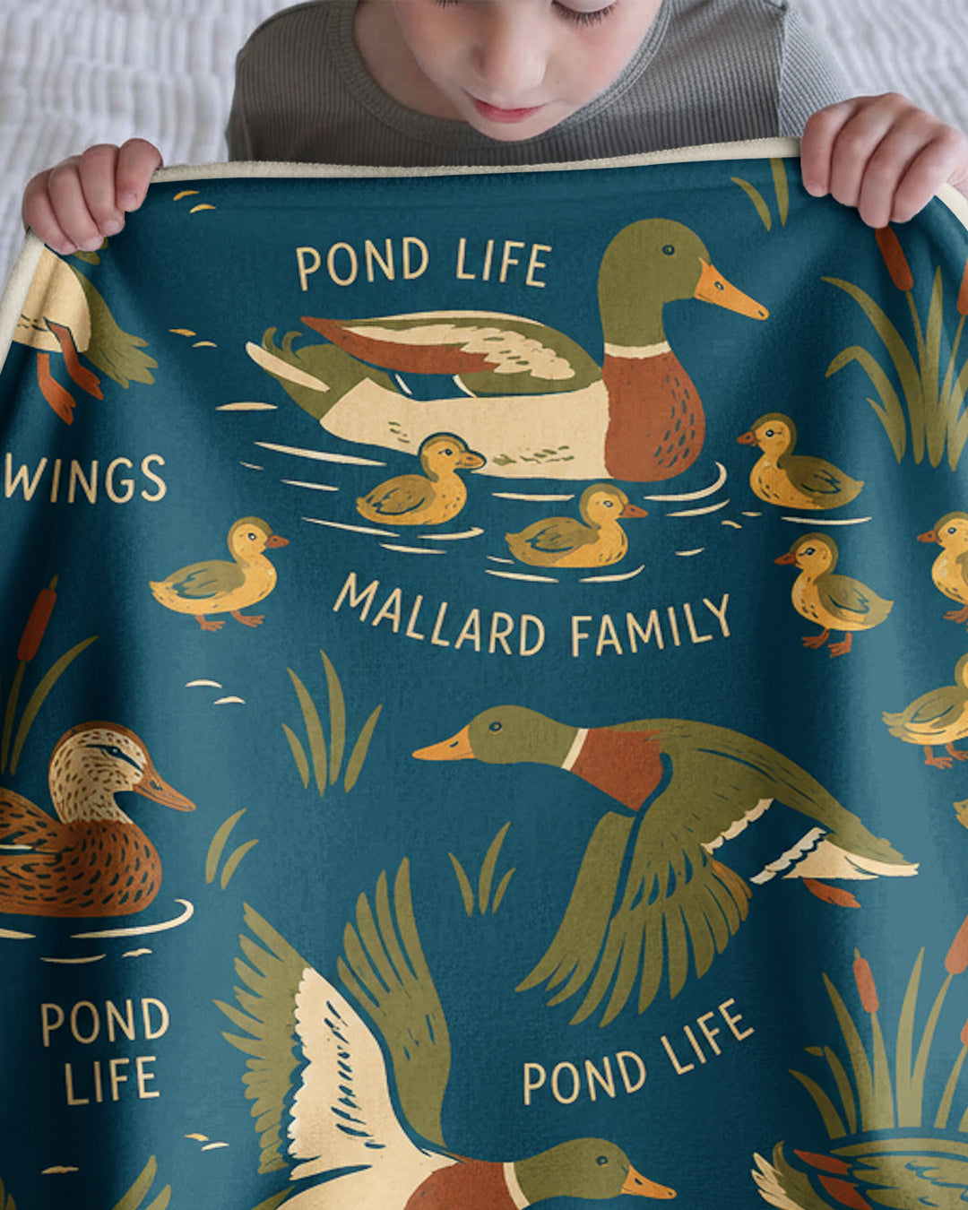 Tiny Quack Chorus Bamboo Blanket