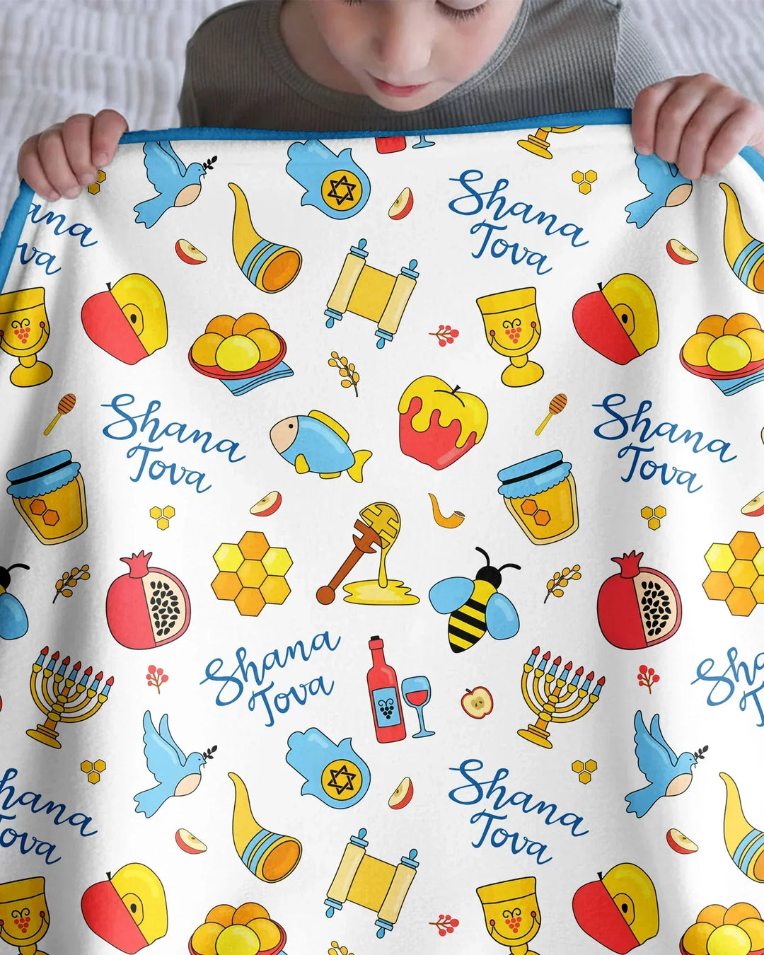 Shanah Tovah U'Metukah Bamboo Blanket