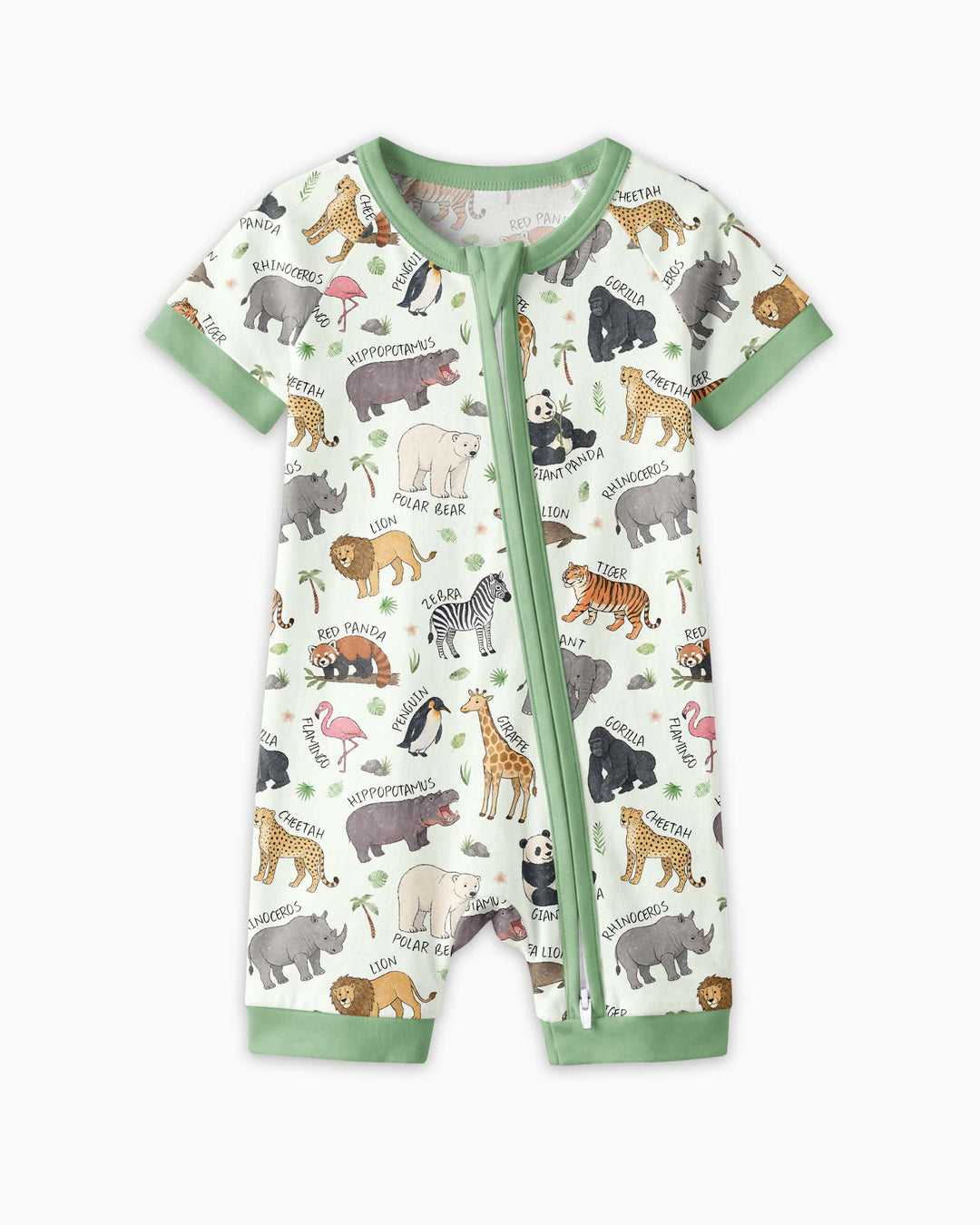 Safari Animals Bamboo Shorty Zippy