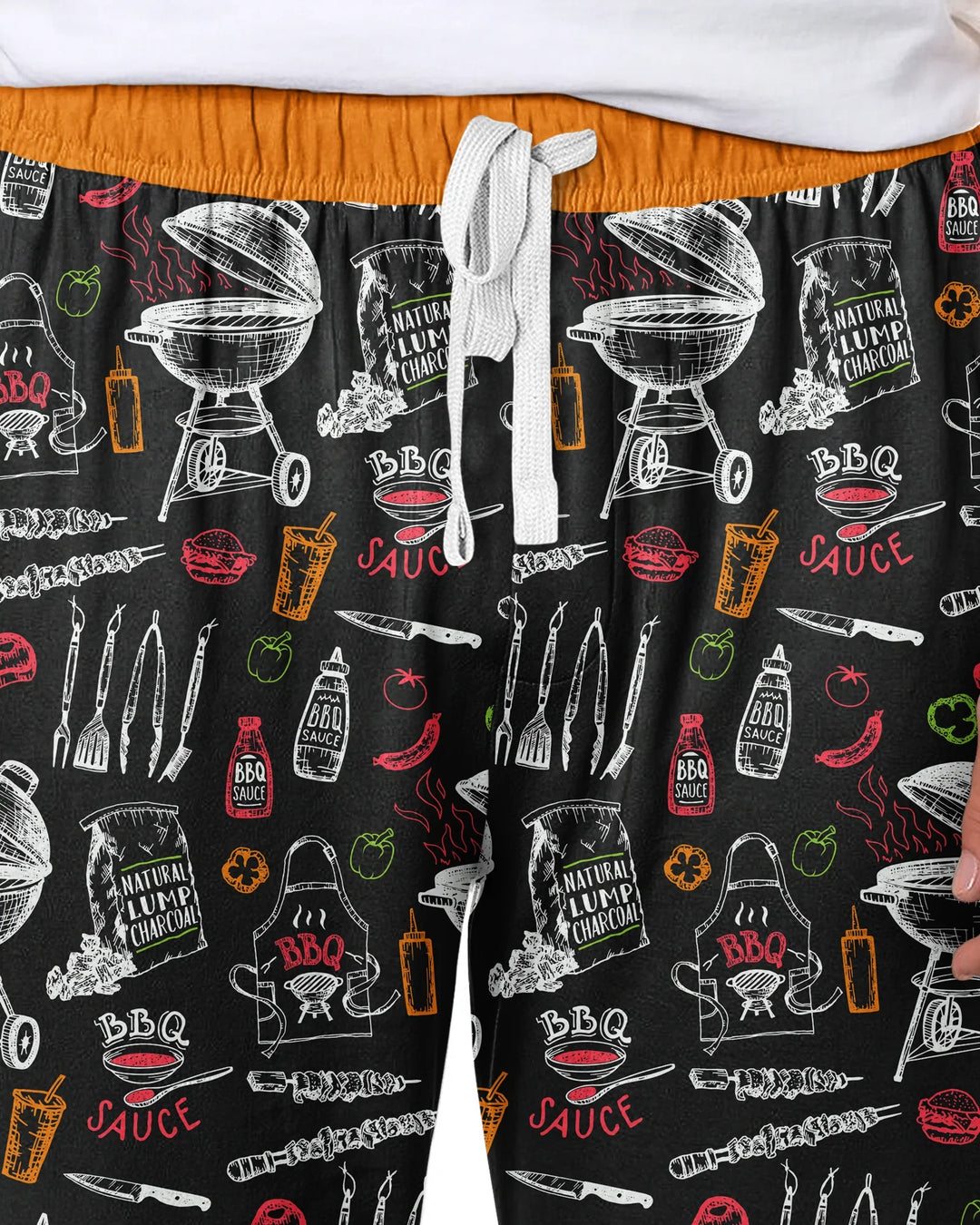 Backyard BBQ Party Family Matching Bamboo Men's Pajama Set