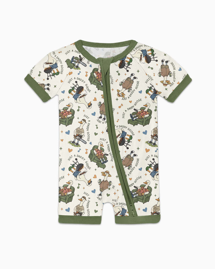 Just A Daddy Goose Family Matching Bamboo Shorty Zippy