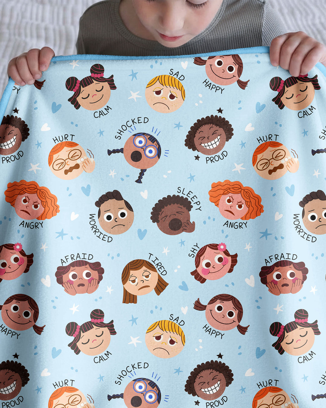 Feelings Vocabulary Bamboo Blanket