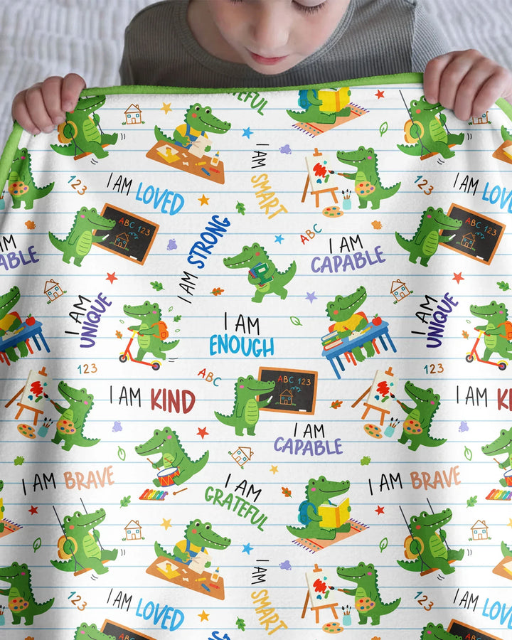 Brave Gator Days Bamboo Blanket