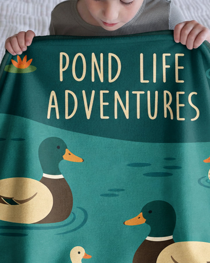 Pond Marsh Song Bamboo Blanket