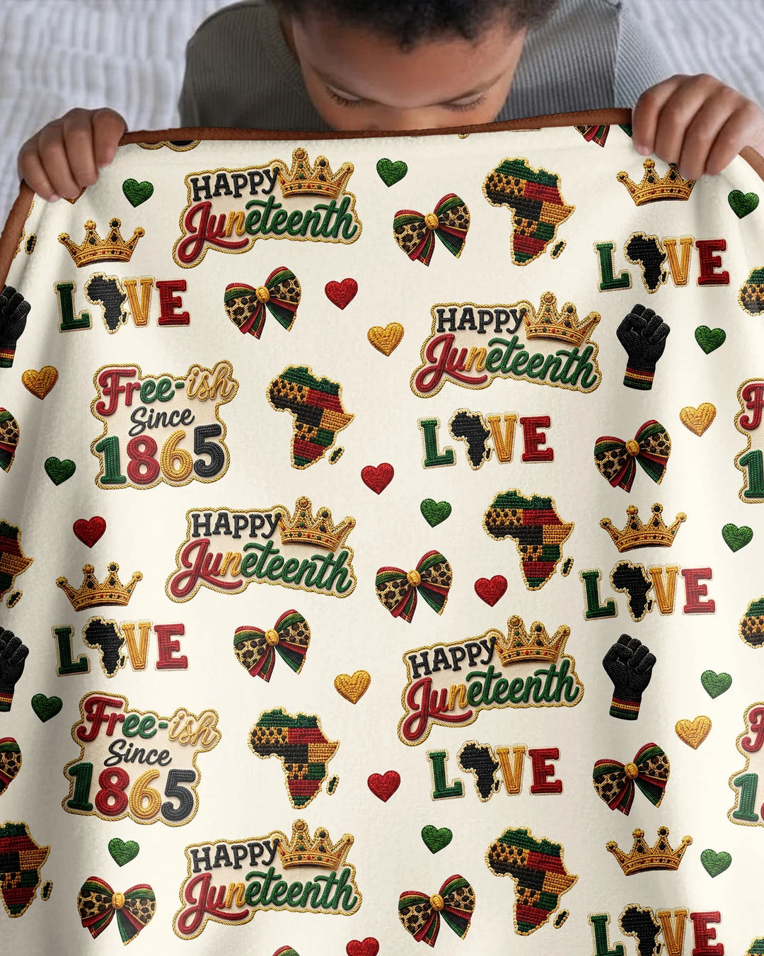 Juneteenth Free-ish Since 1865 Bamboo Blanket