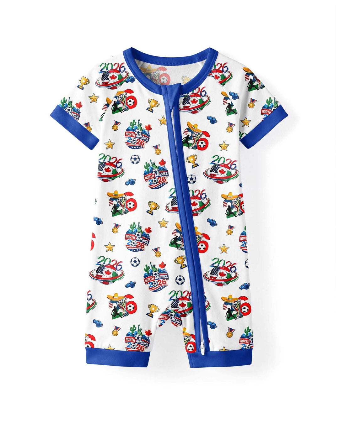 World Soccer North America 2026 Family Matching Bamboo Shorty Zippy
