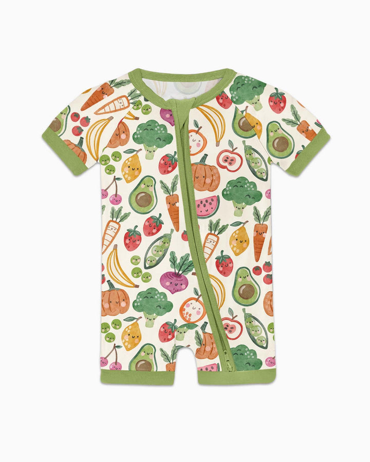 Veggie Friends Family Matching Bamboo Shorty Zippy