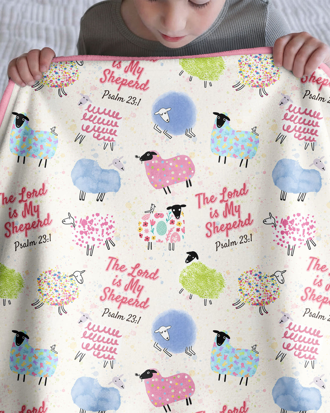 The Lord Is My Shepherd Psalm 23 Bamboo Blanket