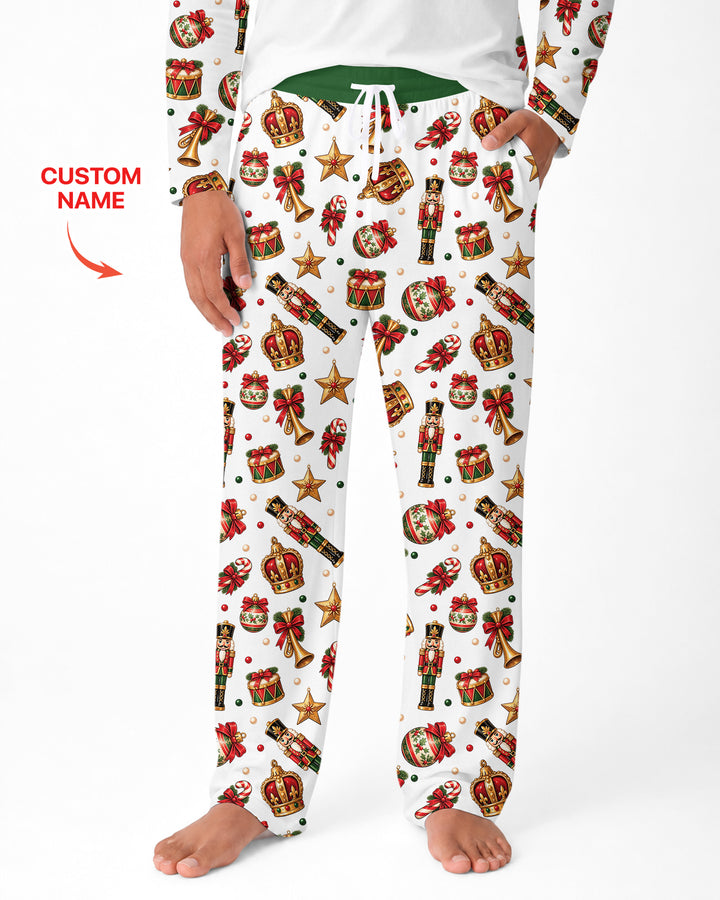 Custom Name Nutcracker The Bow Bamboo Men's Pajama Set