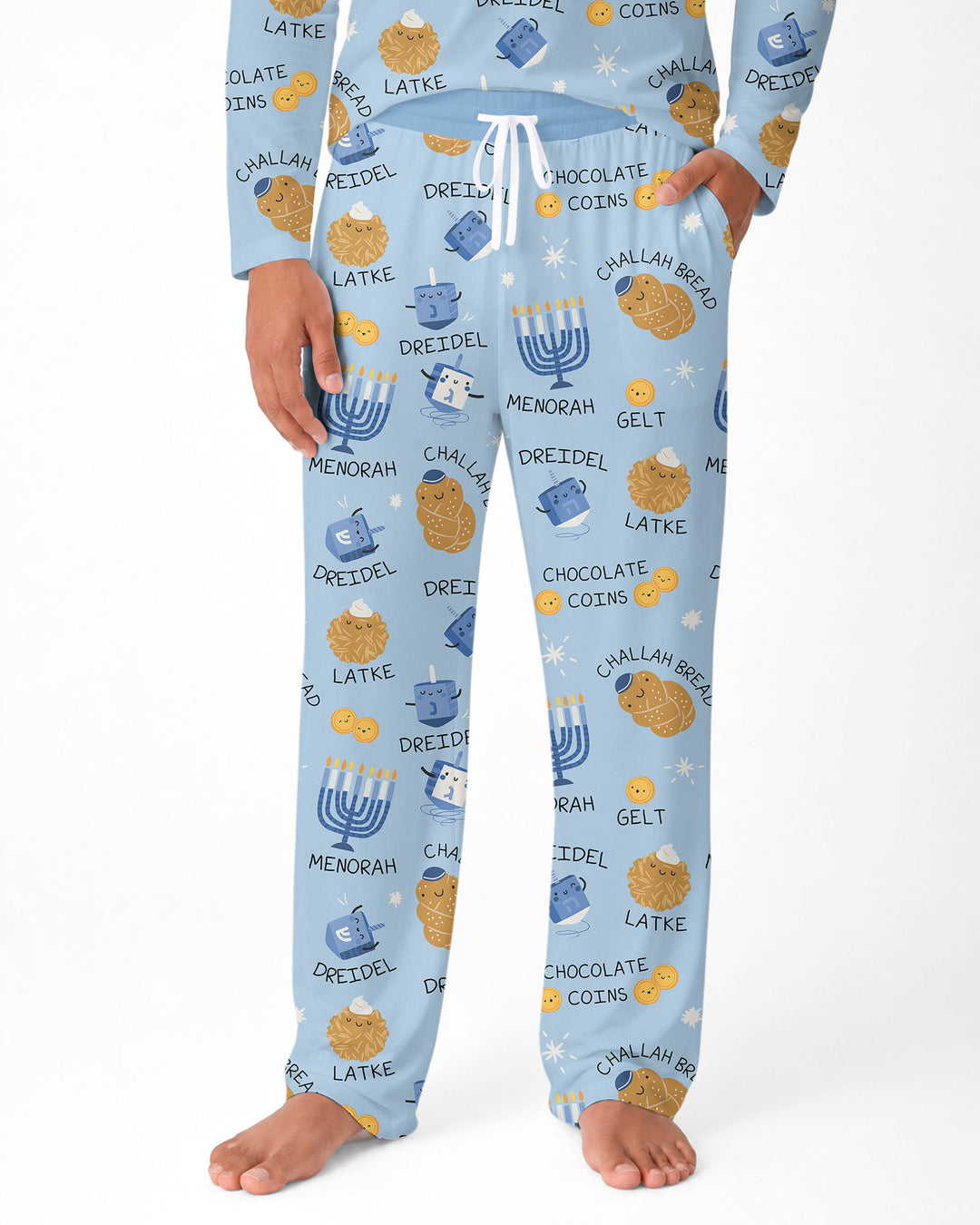 Family Hanukkah Matching Bamboo Men's Pajama Set