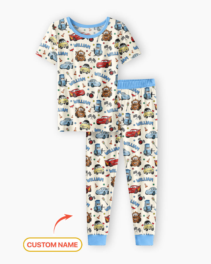 CUSTOM Template Bamboo Two Piece Short Sleeve Pyjamas Set