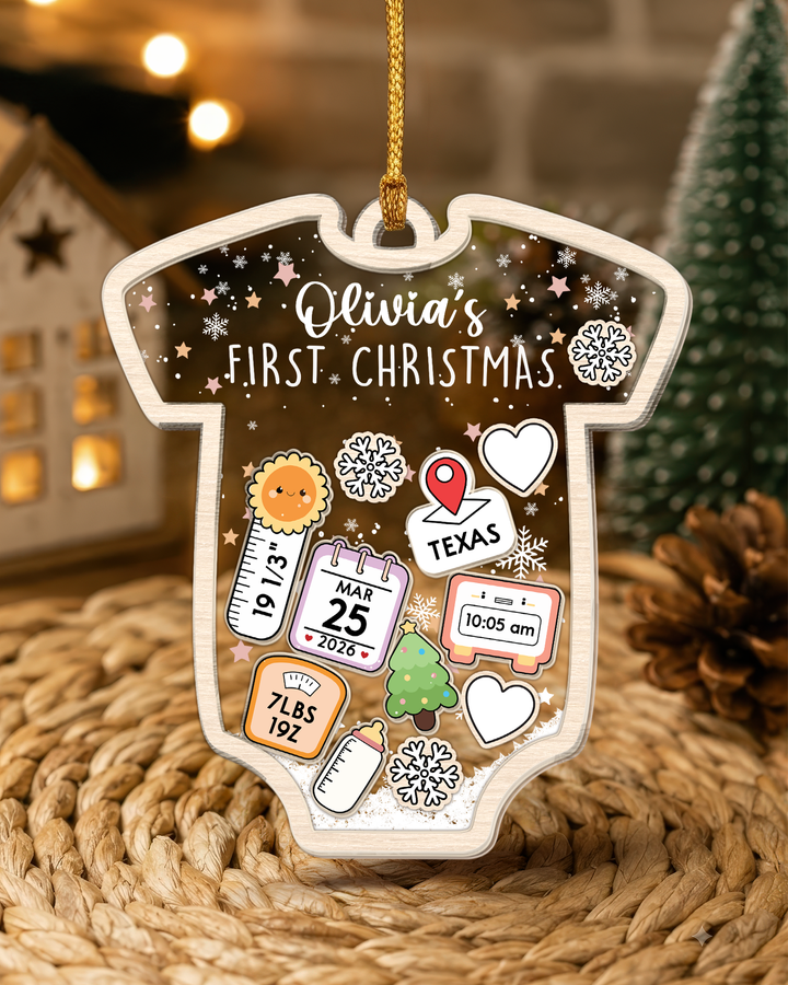 Baby's First Christmas Shaker Ornament