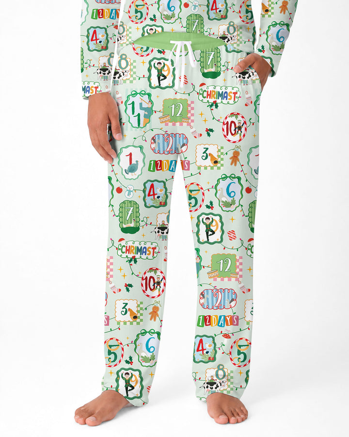12 Christmas Prayers Bamboo Men's Pajama Set