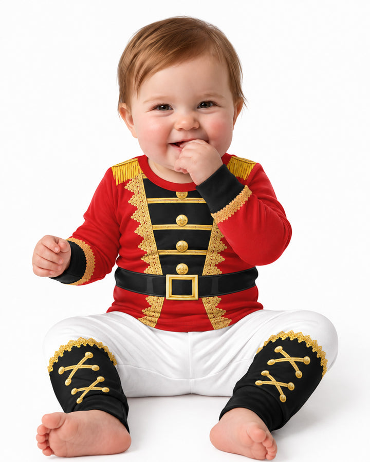 Nutcracker Soldier Bamboo Two Piece Long Sleeve Pajama Set