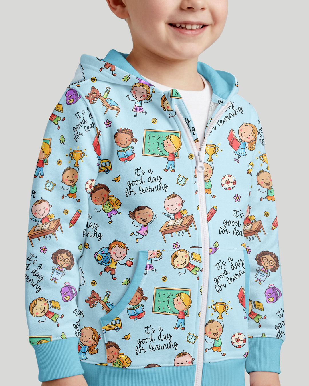 Little Learners Adventure Bamboo Zip Hoodie
