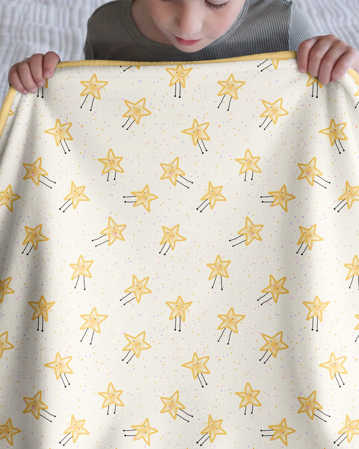 Happy Little Stars Family Matching Bamboo Blanket