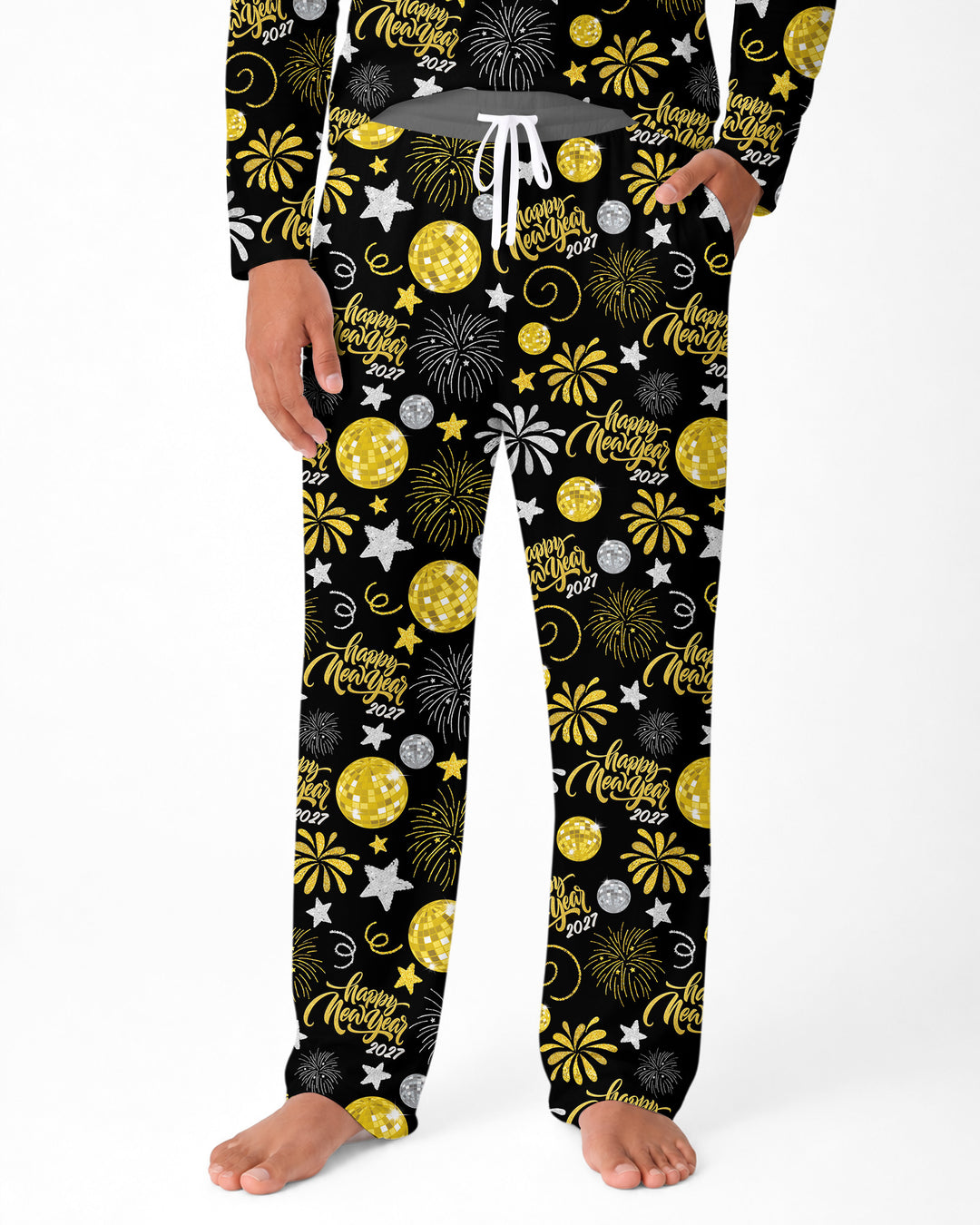 New Year's Eve Celebration Bamboo Men's Pajama Set