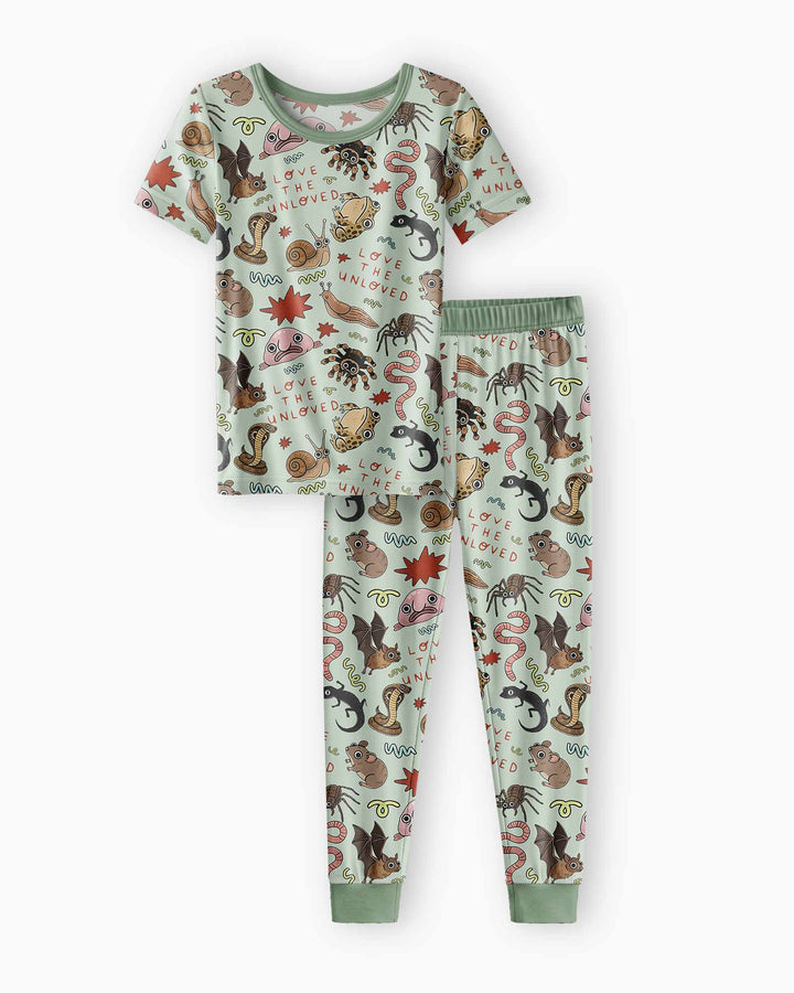 Love the Unloved Bamboo Two Piece Short Sleeve Pajama Set
