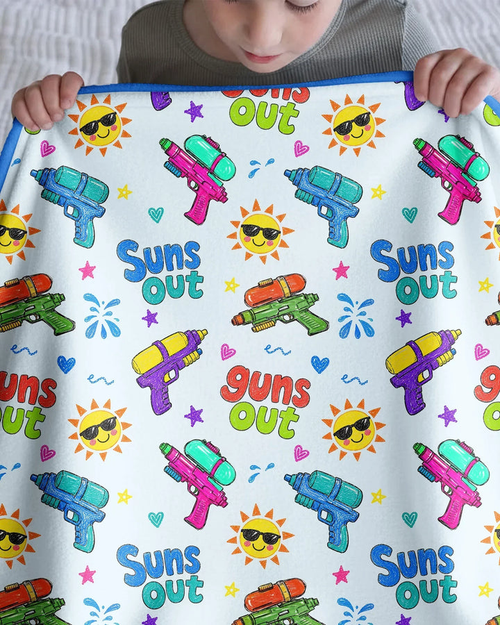 Sun Out Guns Out Bamboo Blanket