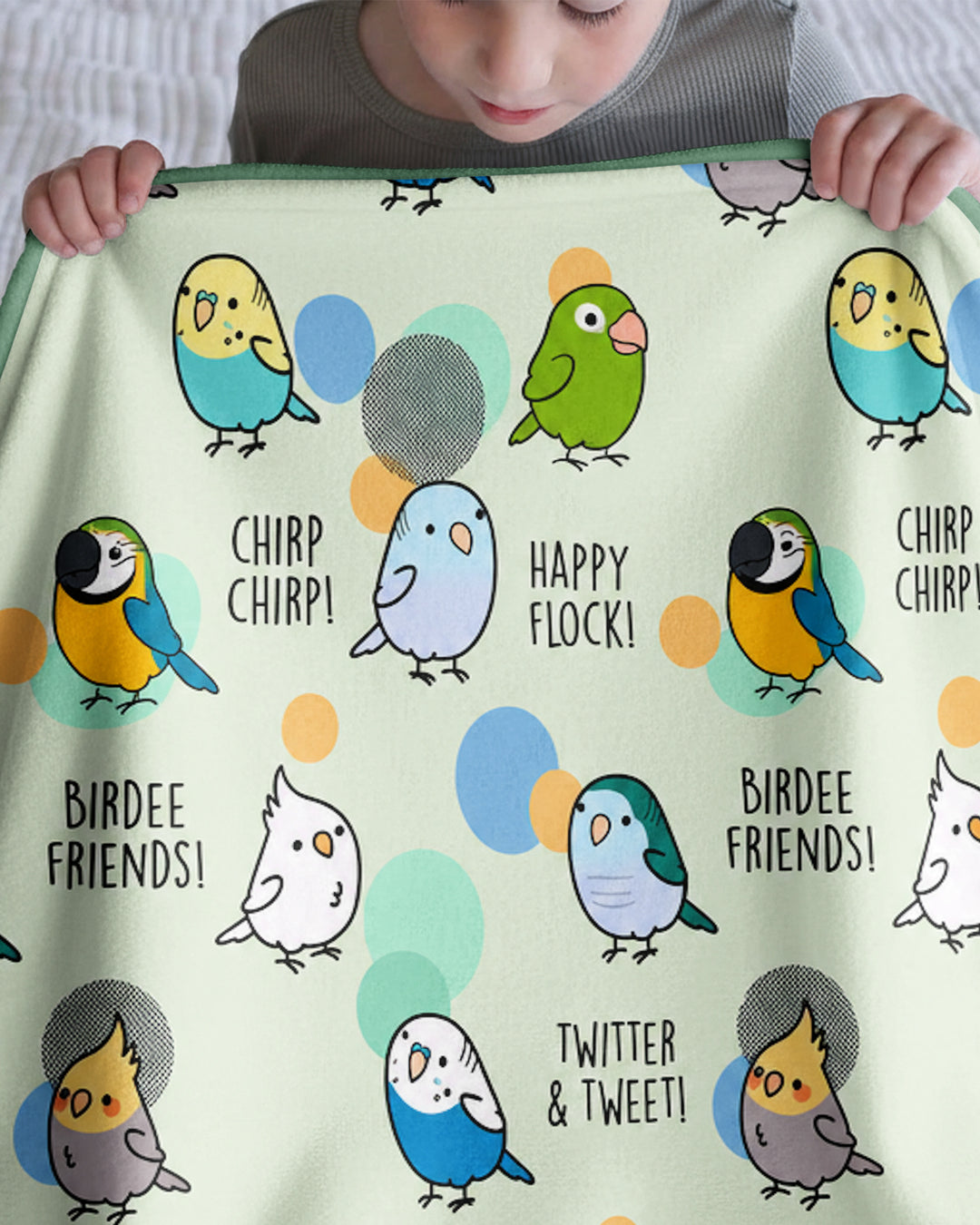 Happy Flock Bamboo Blanket